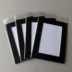 12x10" mount to take 10x8" photo with backing board and bag set (50 pack)